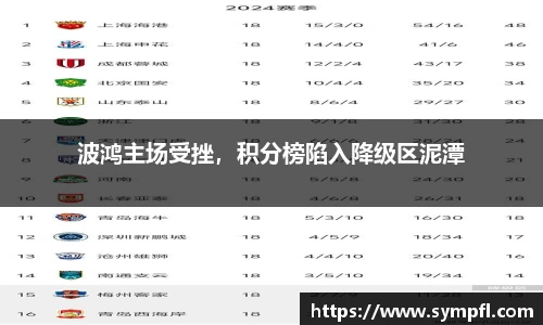 波鸿主场受挫，积分榜陷入降级区泥潭
